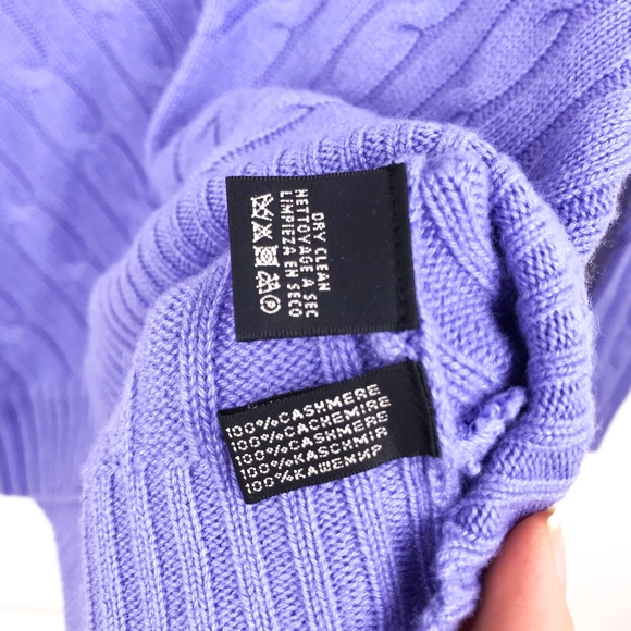 Ralph Lauren Black Label Cashmere Cable-Knit - Picture 6 of 7